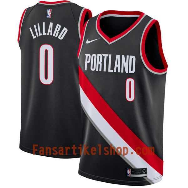 NBA Portland Trail Blazers Trikot Damian Lillard 0 Nike 2017-18 Schwarz Swingman - Herren NBA Portland Trail Blazers Trikot Damian Lillard 0 Nike 2017-18 Schwarz Swingman - Herren